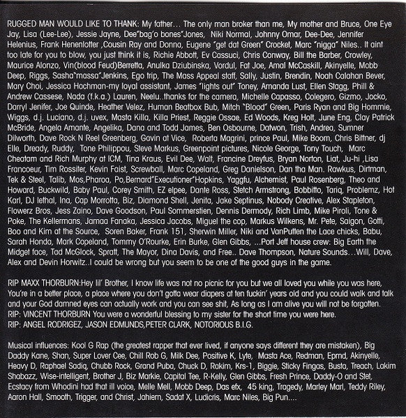 R.A. The Rugged Man ~ Die, Rugged Man, Die (Vinyl) - Djungel & Jazz