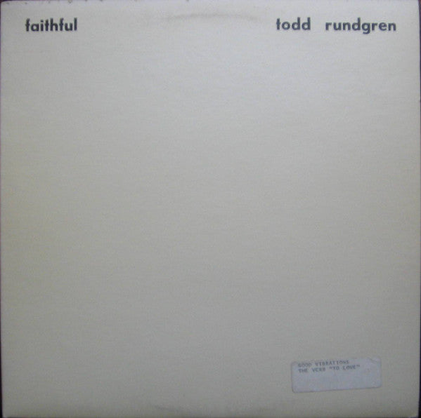 Todd Rundgren ~ Faithful (Vinyl) - Djungel & Jazz