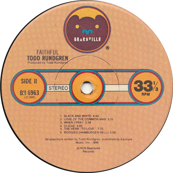 Todd Rundgren ~ Faithful (Vinyl) - Djungel & Jazz