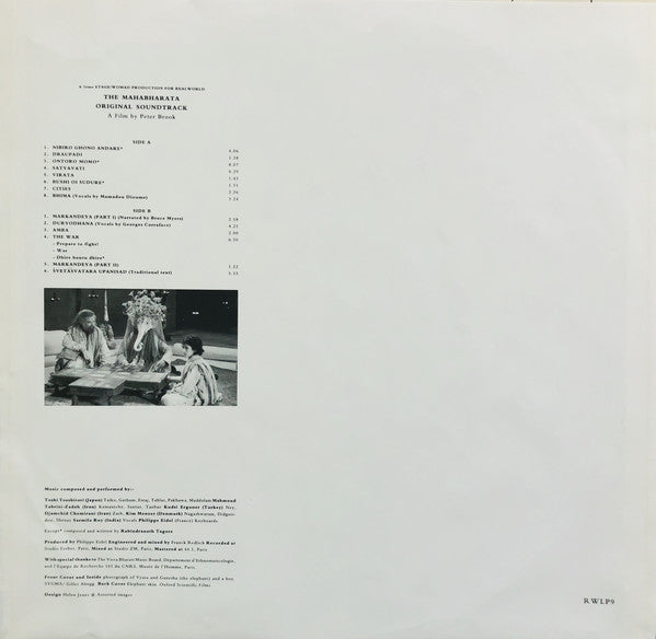 Various ~ The Mahabharata (Original Soundtrack) (Vinyl) - Djungel & Jazz