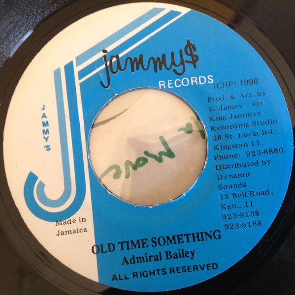 Admiral Bailey : Old Time Something (7", RE)