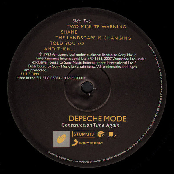 Depeche Mode ~ Construction Time Again (Vinyl) - Djungel & Jazz