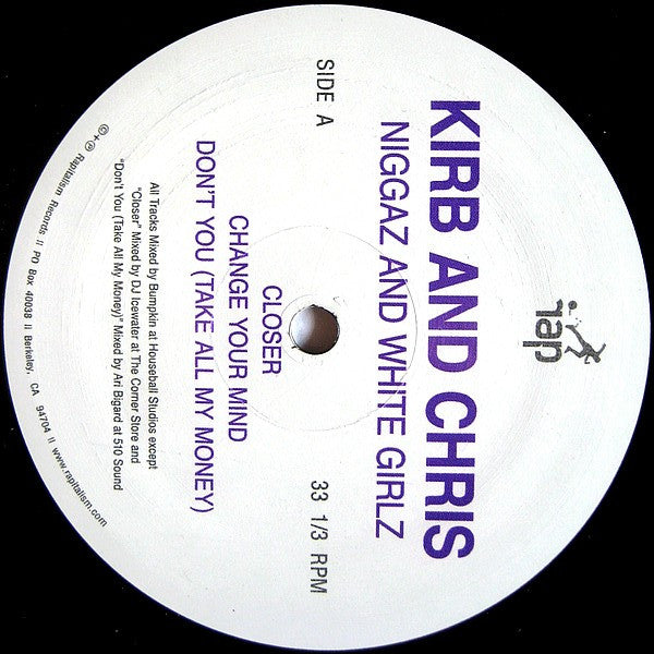 Kirb And Chris ~ Niggaz And White Girlz (Vinyl) - Djungel & Jazz