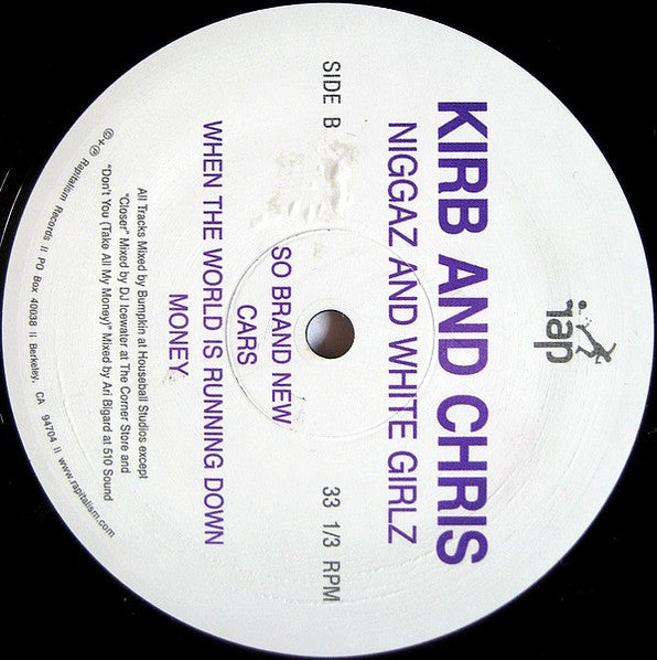 Kirb And Chris ~ Niggaz And White Girlz (Vinyl) - Djungel & Jazz