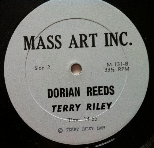 Terry Riley : Reed Streams (LP, Album, Ltd)