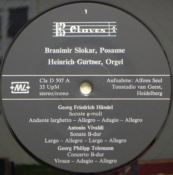 Georg Friedrich Händel, Antonio Vivaldi, Georg Philipp Telemann, Joseph Bodin de Boismortier, Benedetto Marcello - Branimir Slokar, Heinrich Gurtner ~ Händel - Vivaldi - Telemann - Boismortier - Marcello (Vinyl) - Djungel & Jazz