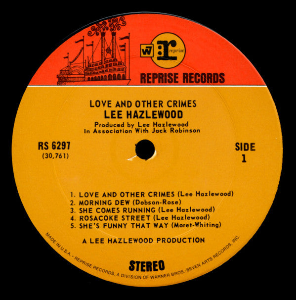 Lee Hazlewood ~ Love And Other Crimes (Vinyl) - Djungel & Jazz