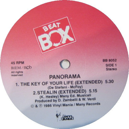 Panorama  ~ The Key Of Your Life / Stealin (Vinyl) - Djungel & Jazz