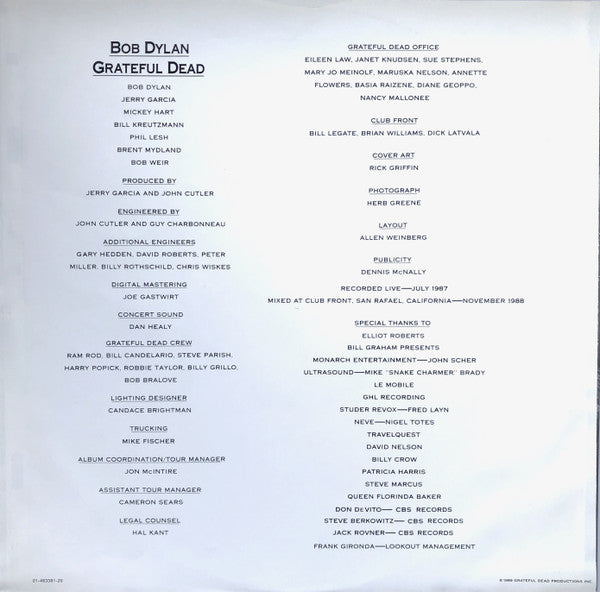 Dylan & The Dead ~ Dylan & The Dead (Vinyl) - Djungel & Jazz