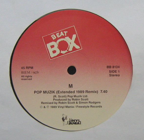 M  ~ Pop Muzik (The 1989 Re-mix) (Vinyl) - Djungel & Jazz