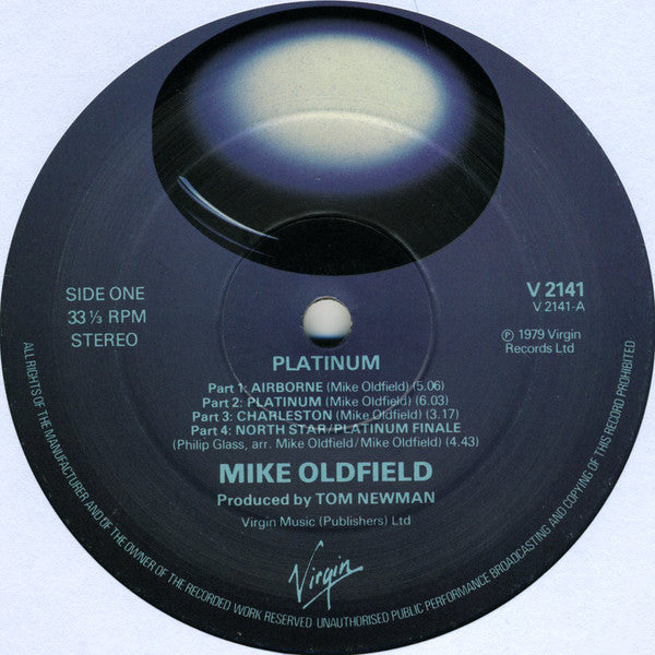 Mike Oldfield ~ Platinum (Vinyl) - Djungel & Jazz