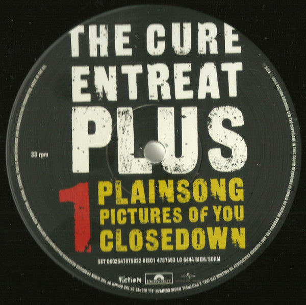 The Cure : Entreat Plus (2xLP, Album, RE, RM, RP, 180)