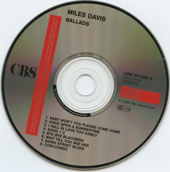 Miles Davis ~ Ballads (Vinyl) - Djungel & Jazz