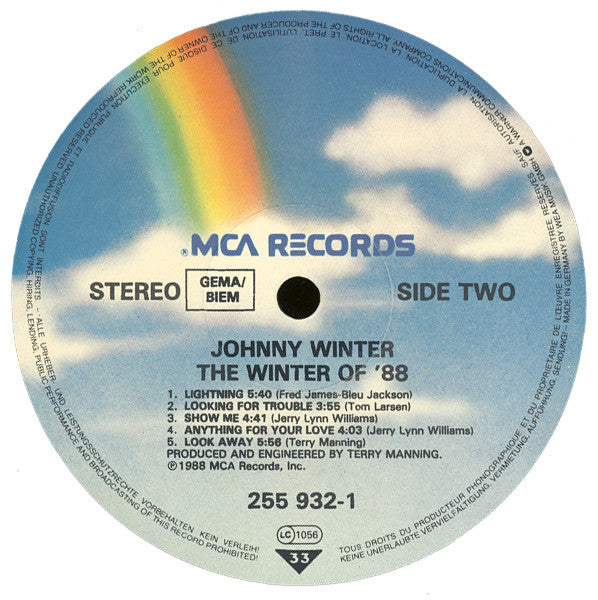 Johnny Winter : The Winter Of  '88 (LP, Album)