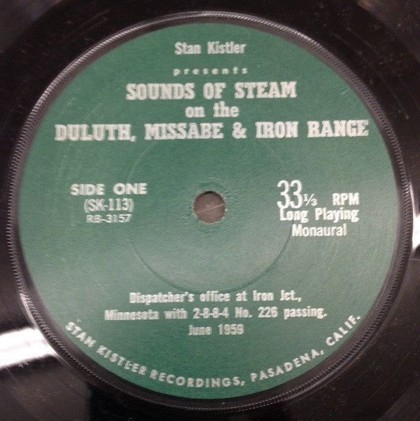 No Artist ~ Sounds Of Steam On The Iron Range (Vinyl) - Djungel & Jazz