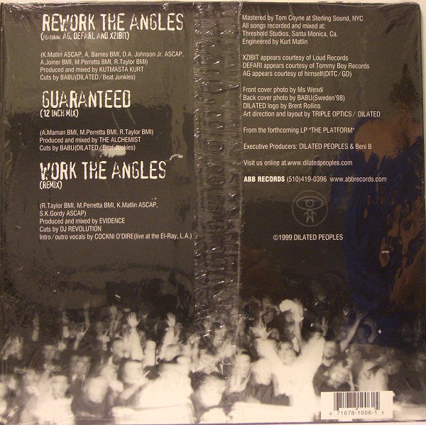 Dilated Peoples ~ Rework The Angles / Guaranteed (12 Inch Mix) / Work The Angles (Remix) (Vinyl) - Djungel & Jazz