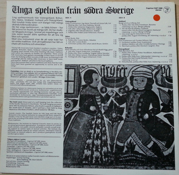 Various ~ Unga Spelmän Från Södra Sverige (Vinyl) - Djungel & Jazz
