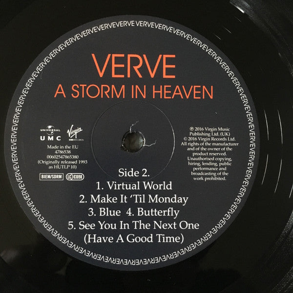 The Verve ~ A Storm In Heaven (Vinyl) - Djungel & Jazz