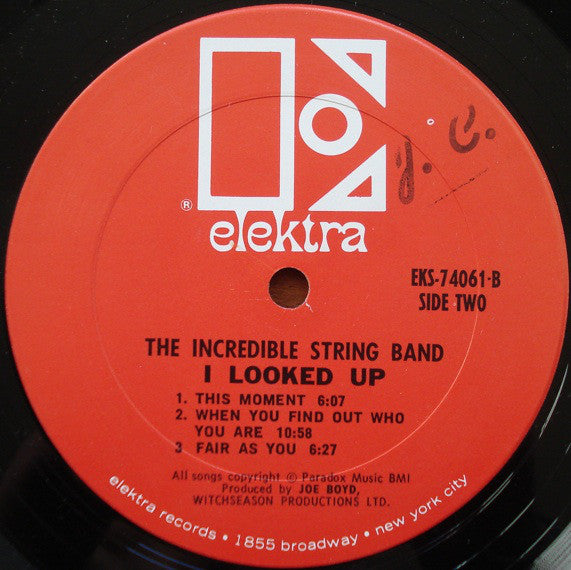 The Incredible String Band ~ I Looked Up (Vinyl) - Djungel & Jazz