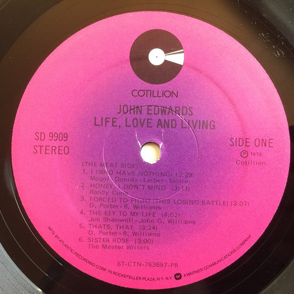 John Edwards  ~ Life, Love And Living (Vinyl) - Djungel & Jazz