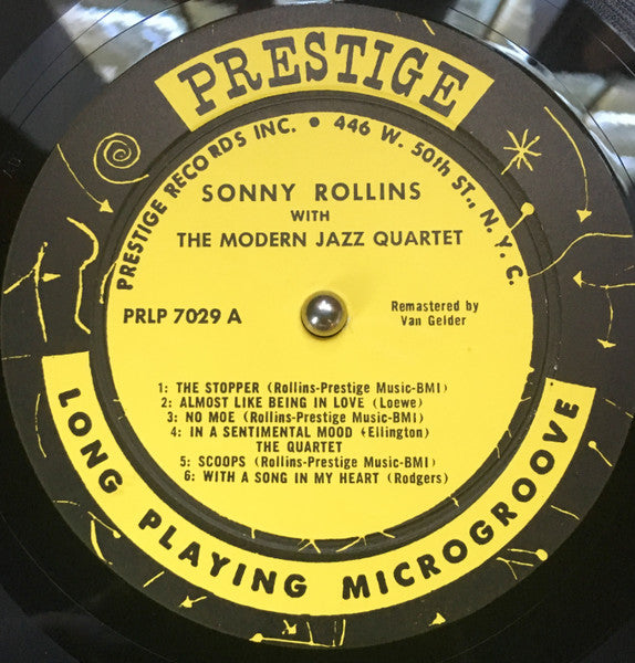 Sonny Rollins With The Modern Jazz Quartet Featuring Art Blakey And Kenny Drew ~ Sonny Rollins With The Modern Jazz Quartet (Vinyl) - Djungel & Jazz