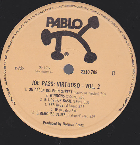 Joe Pass ~ Virtuoso #2 (Vinyl) - Djungel & Jazz