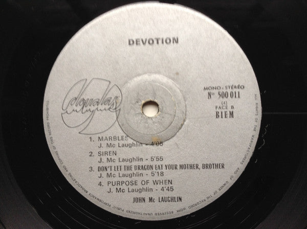 John McLaughlin ~ Devotion (Vinyl) - Djungel & Jazz