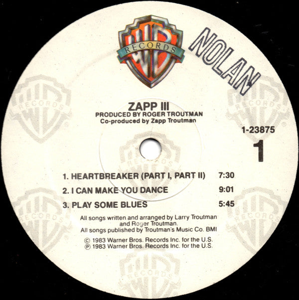 Zapp : Zapp III (LP, Album, Spe)