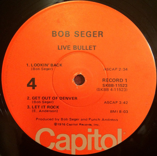 Bob Seger And The Silver Bullet Band : Live Bullet (2xLP, Album, Win)