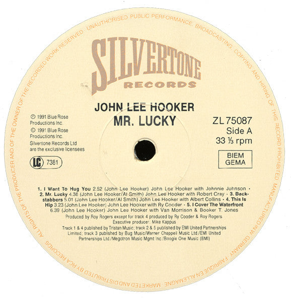 John Lee Hooker ~ Mr. Lucky (Vinyl) - Djungel & Jazz