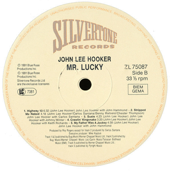 John Lee Hooker ~ Mr. Lucky (Vinyl) - Djungel & Jazz