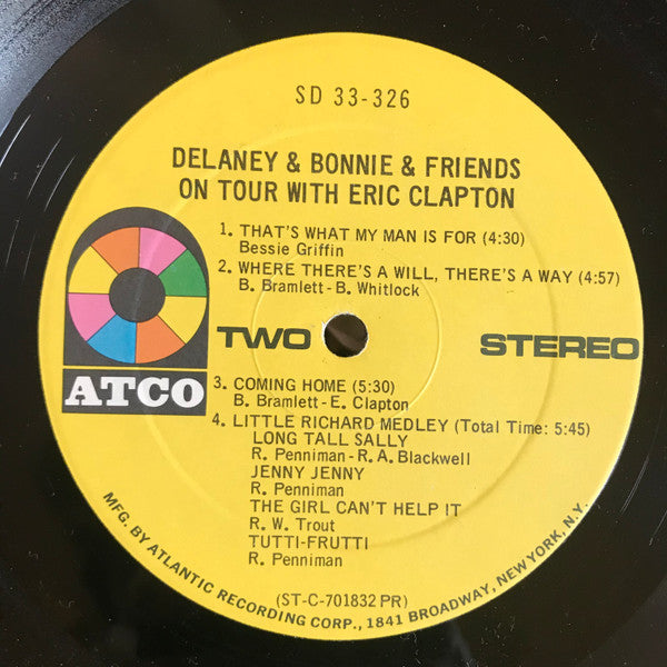 Delaney & Bonnie & Friends With Eric Clapton ~ On Tour (Vinyl) - Djungel & Jazz
