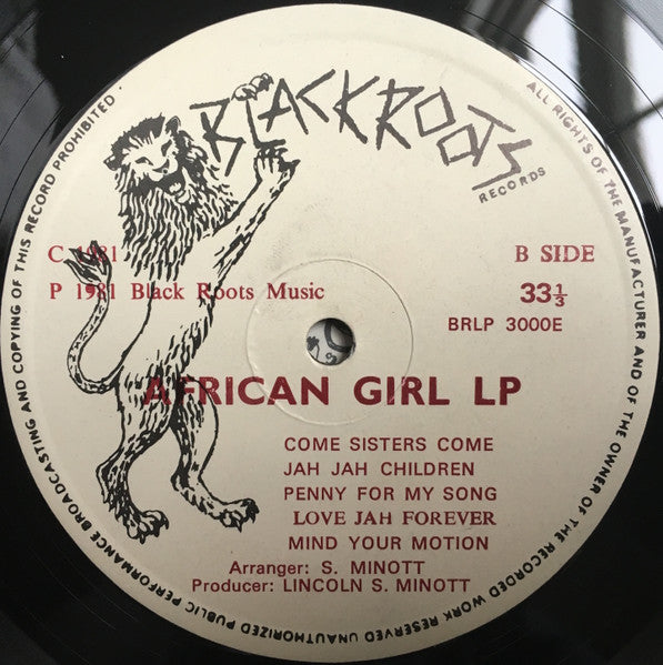 Sugar Minott : African Girl (LP, Album)