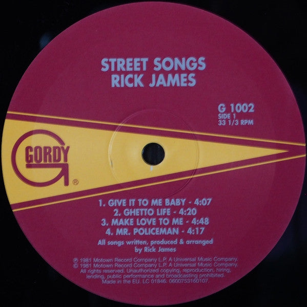 Rick James ~ Street Songs (Vinyl) - Djungel & Jazz