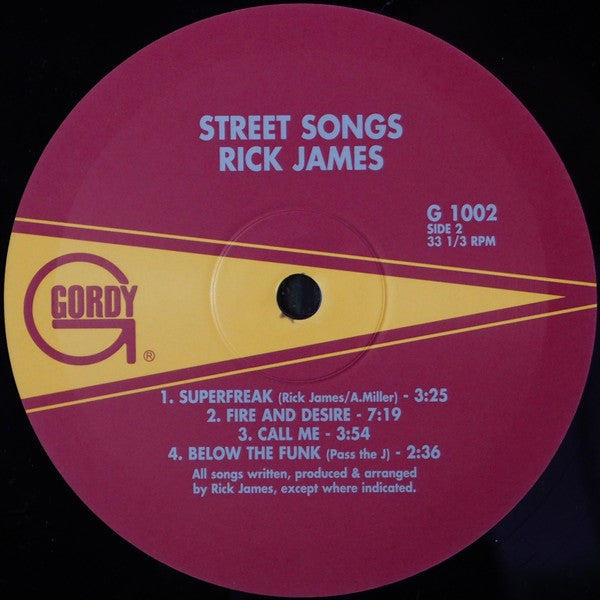 Rick James ~ Street Songs (Vinyl) - Djungel & Jazz