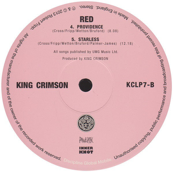 King Crimson : Red (LP, Album, RE, 200)