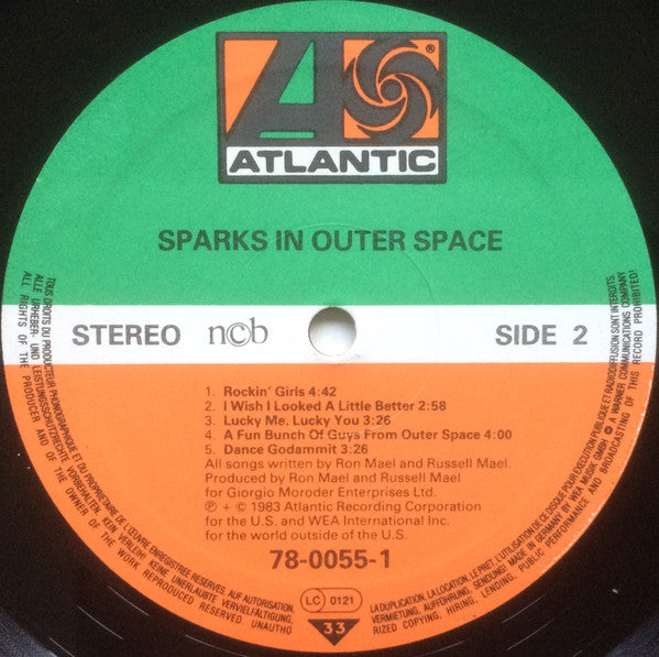Sparks ~ In Outer Space (Vinyl) - Djungel & Jazz