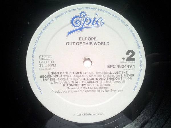 Europe  ~ Out Of This World (Vinyl) - Djungel & Jazz