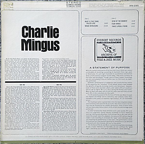Charlie Mingus ~ Charlie Mingus (Vinyl) - Djungel & Jazz