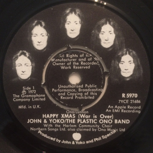 John Lennon & Yoko Ono & The Plastic Ono Band ~ Happy Xmas (War Is Over) (Vinyl) - Djungel & Jazz