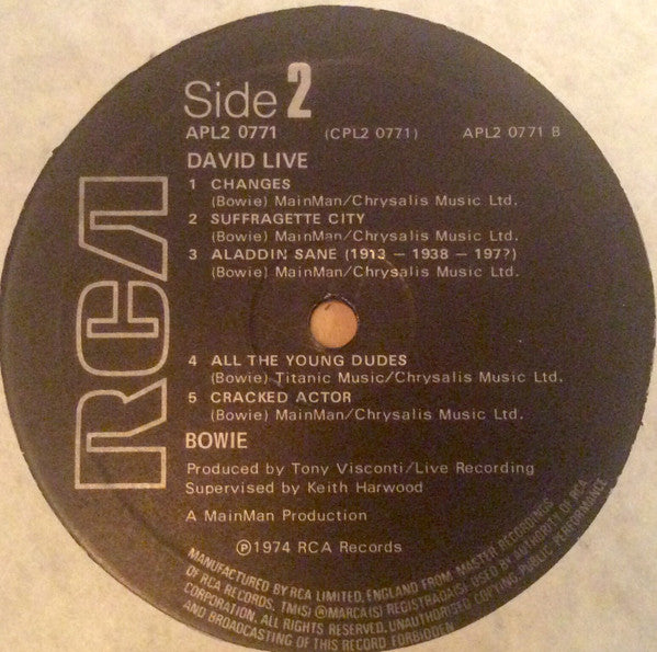 David Bowie ~ David Live (Vinyl) - Djungel & Jazz