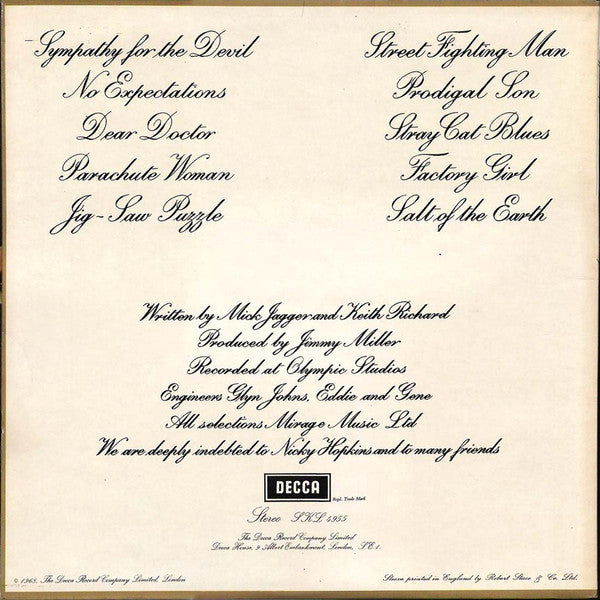 The Rolling Stones ~ Beggars Banquet (Vinyl) - Djungel & Jazz