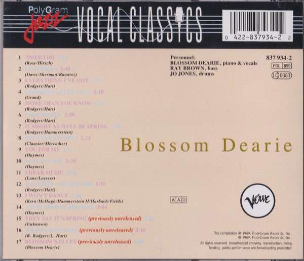 Blossom Dearie ~ Blossom Dearie (Vinyl) - Djungel & Jazz