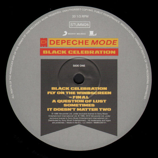 Depeche Mode ~ Black Celebration (Vinyl) - Djungel & Jazz