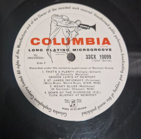 George Lewis & Turk Murphy ~ At Newport (Vinyl) - Djungel & Jazz