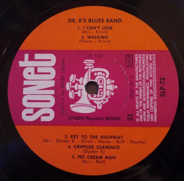 Dr. K's Blues Band ~ Dr. K's Blues Band (Vinyl) - Djungel & Jazz