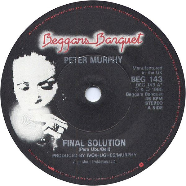 Peter Murphy : Final Solution (7", Single)