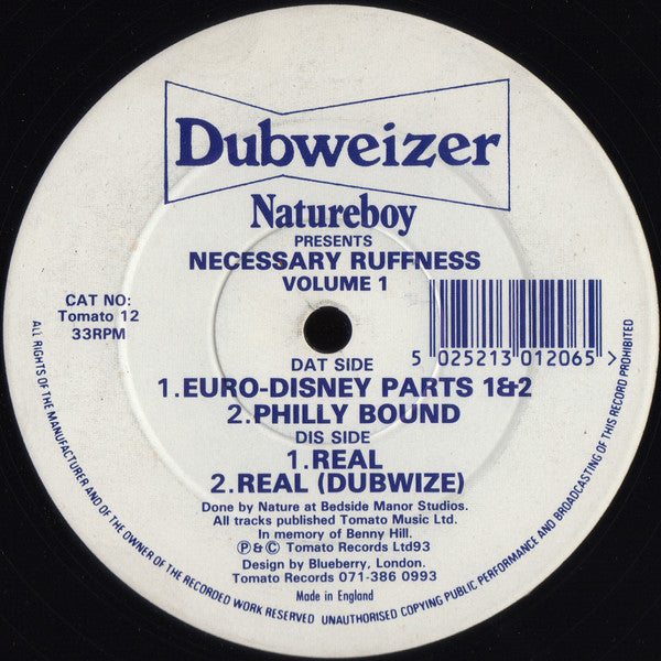 Nature Boy : Necessary Ruffness Volume 1 (12")