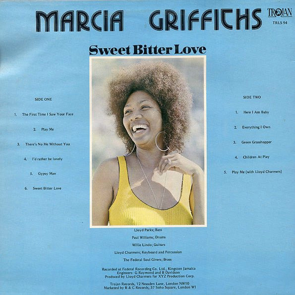 Marcia Griffiths : Sweet Bitter Love (LP, Album, RE)