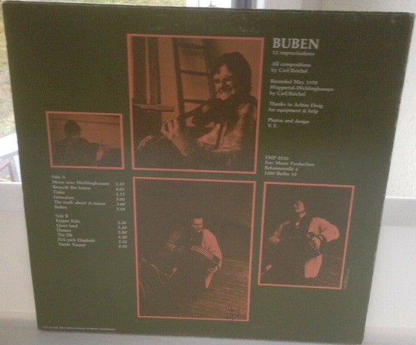 Rüdiger Carl / Hans Reichel ~ Buben (Vinyl) - Djungel & Jazz